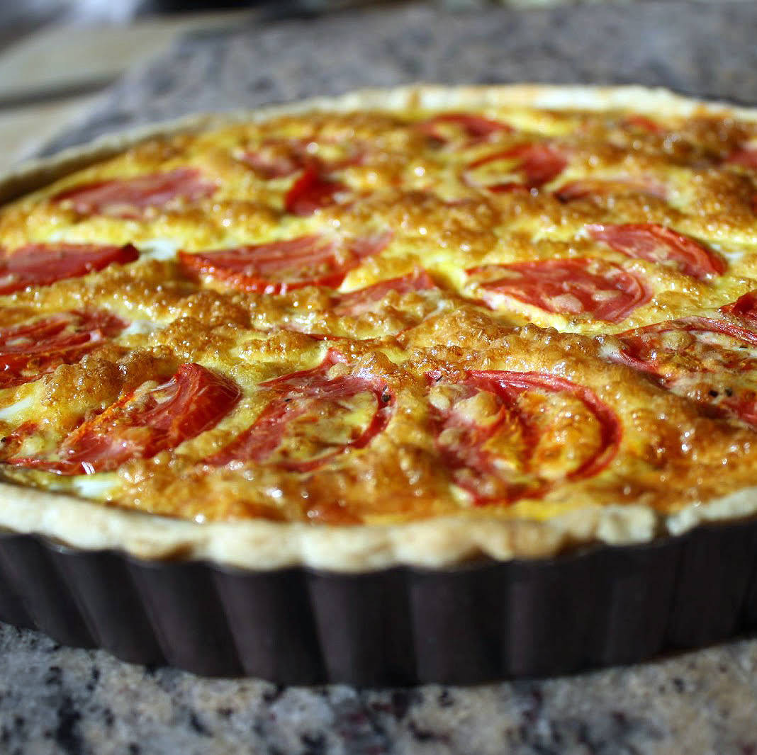 Oven Roasted Tomato Quiche | The Olive Experience